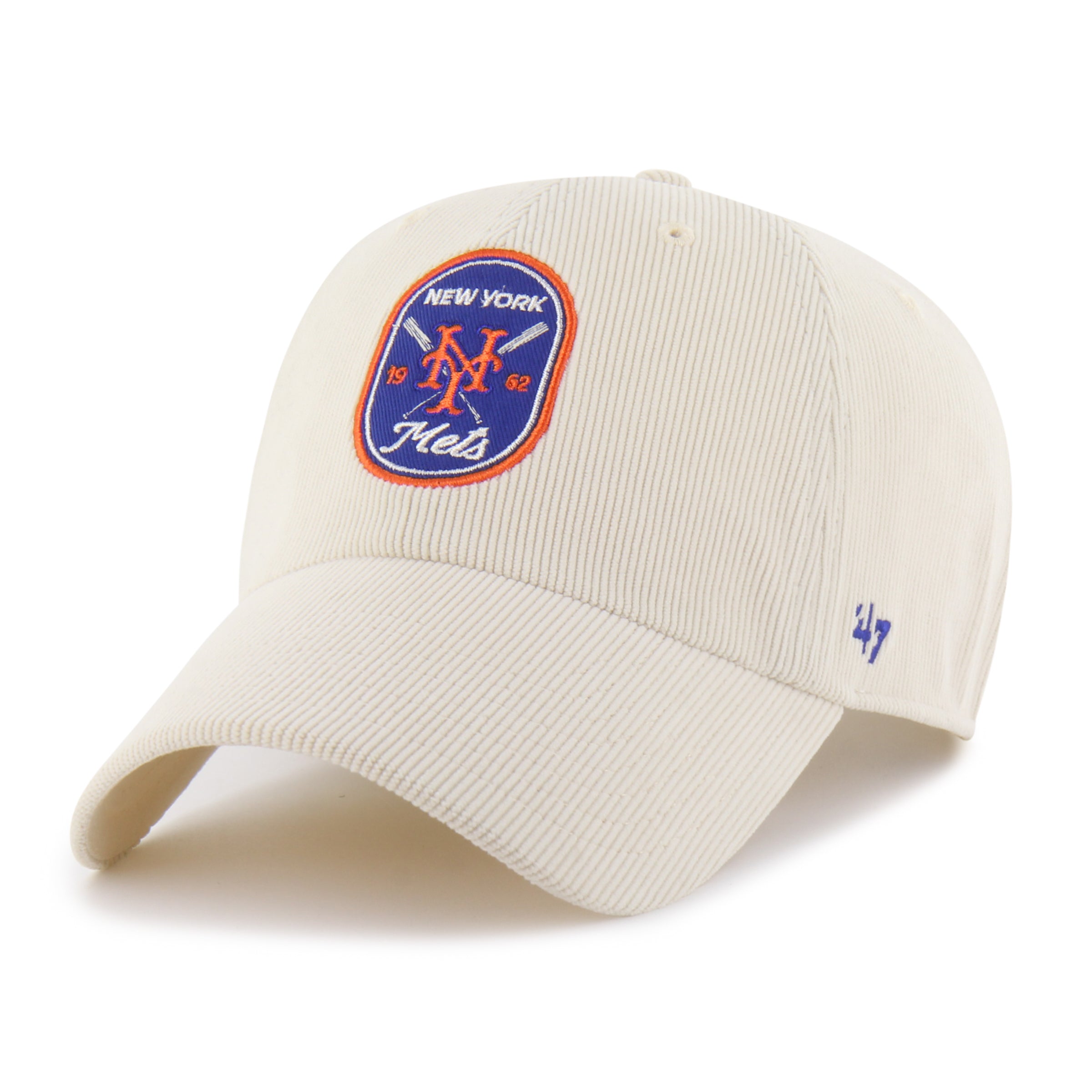 NEW YORK METS COOPERSTOWN CROSSPATCH CORD '47 CLEAN UP - Beige
