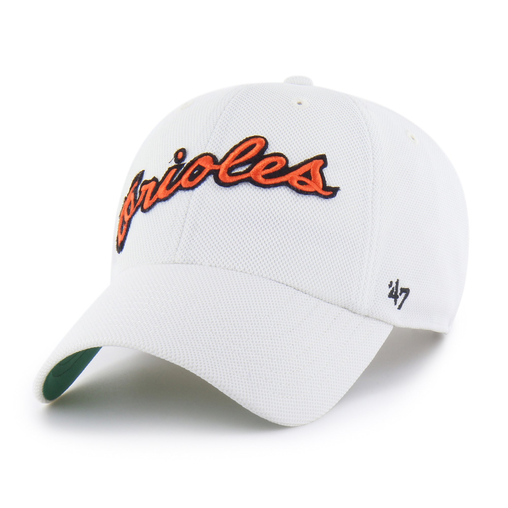 BALTIMORE ORIOLES COOPERSTOWN GRANDSTAND PIQUE SCRIPT '47 CLEAN UP
