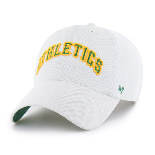 ATHLETICS BASEBALL COOPERSTOWN GRANDSTAND PIQUE SCRIPT '47 CLEAN UP