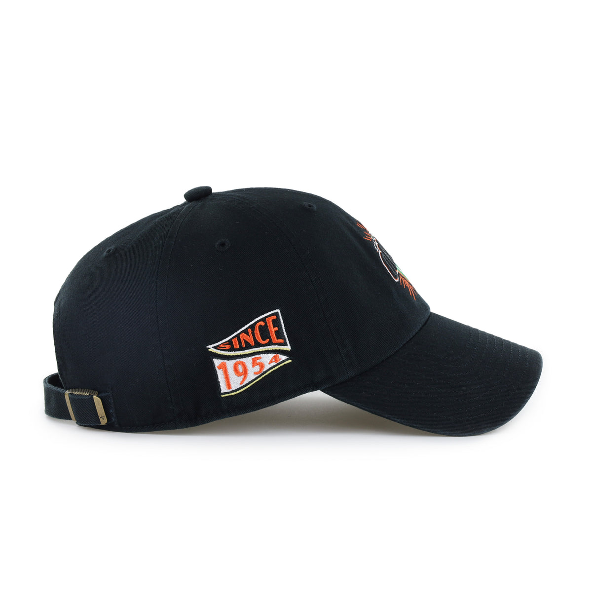 BALTIMORE ORIOLES COOPERSTOWN SCRIPT SIDE '47 CLEAN UP