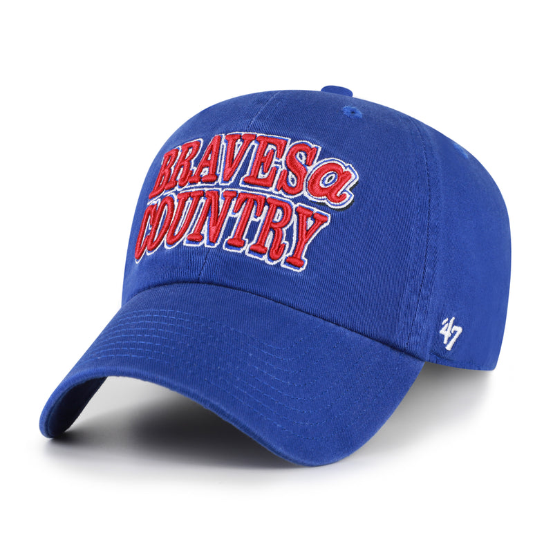 ATLANTA BRAVES COOPERSTOWN SCRIPT SIDE '47 CLEAN UP