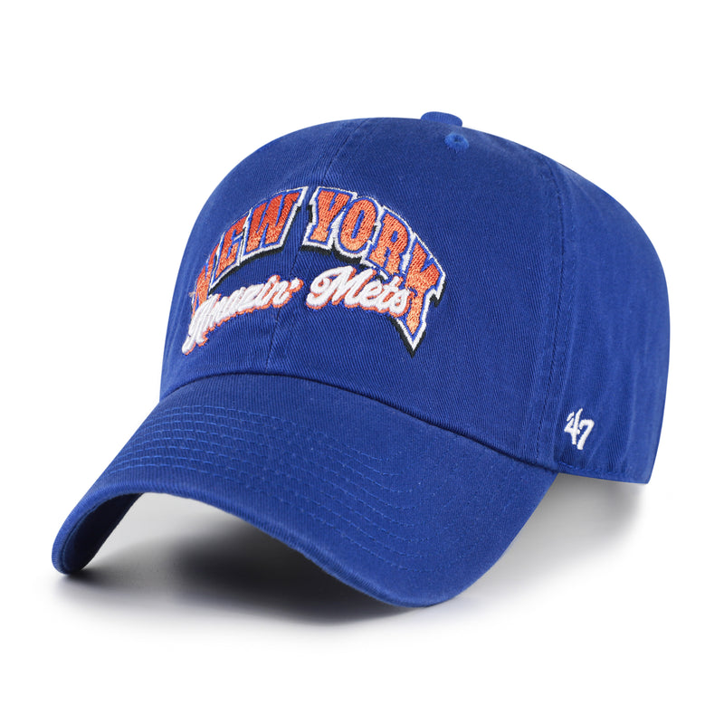 NEW YORK METS COOPERSTOWN SCRIPT SIDE '47 CLEAN UP