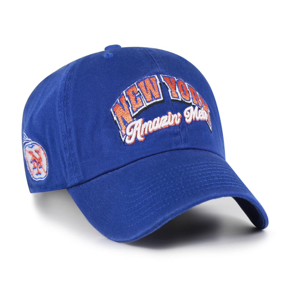 NEW YORK METS COOPERSTOWN SCRIPT SIDE '47 CLEAN UP