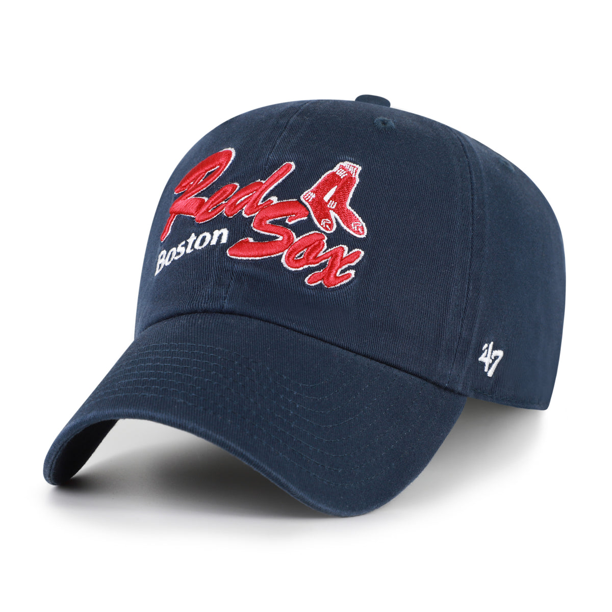 BOSTON RED SOX COOPERSTOWN SCRIPT SIDE '47 CLEAN UP