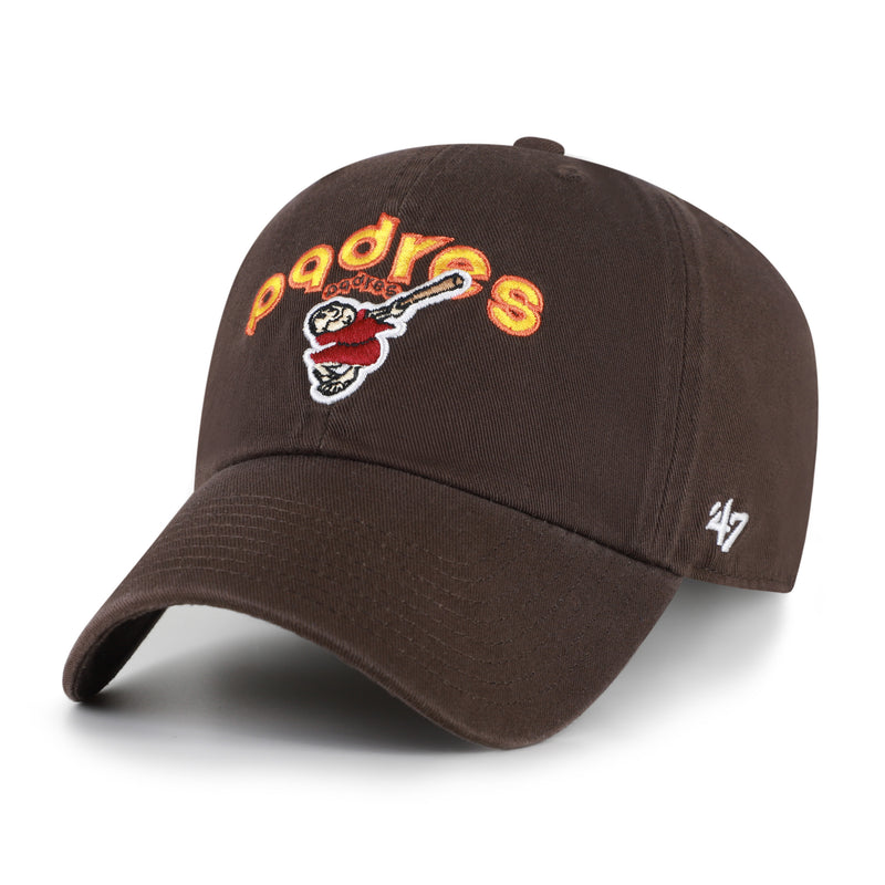 SAN DIEGO PADRES COOPERSTOWN SCRIPT SIDE '47 CLEAN UP
