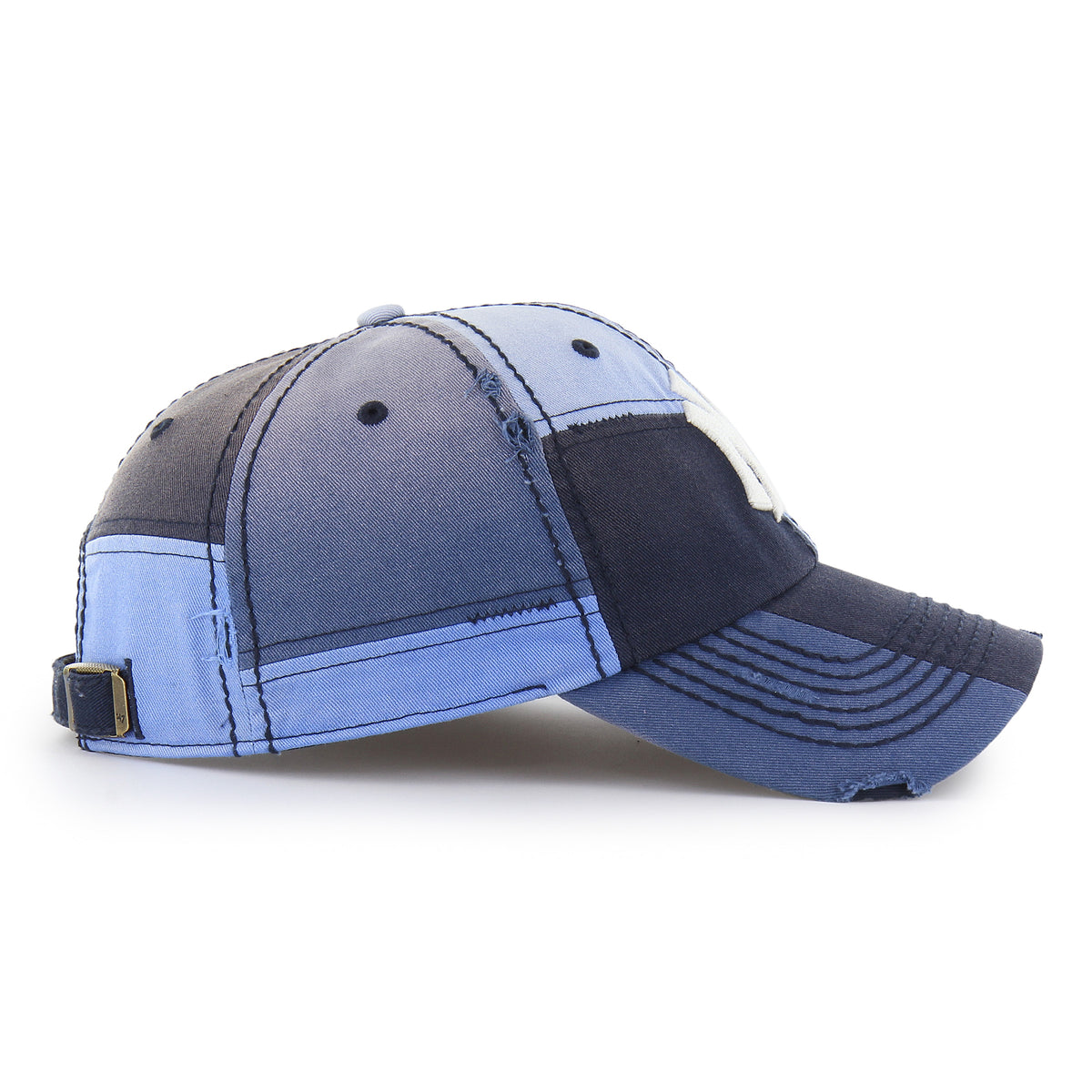NEW YORK YANKEES COOPERSTOWN WORN IN PATCHED '47 CLEAN UP