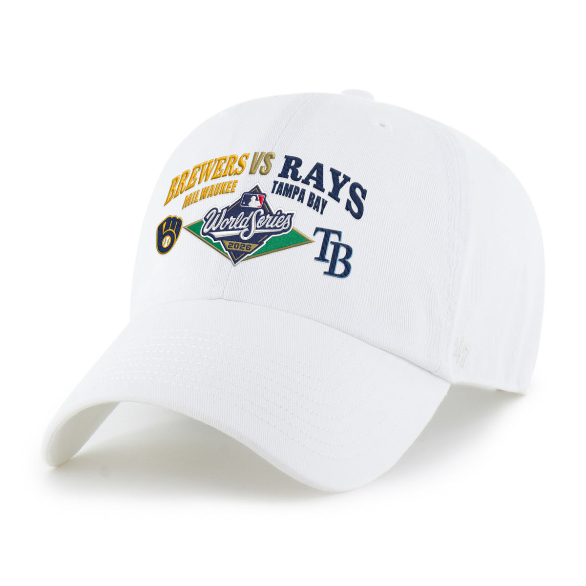 MILWAUKEE BREWERS VS. TAMPA BAY RAYS WORLD SERIES DUELING '47 CLEAN UP