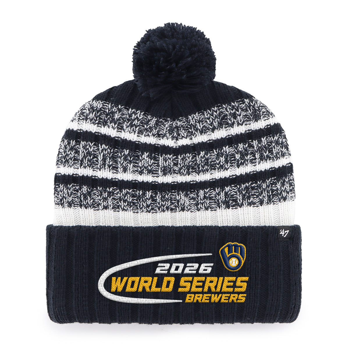 MILWAUKEE BREWERS 2026 WORLD SERIES CONFERENCE TAVERN '47 CUFF KNIT