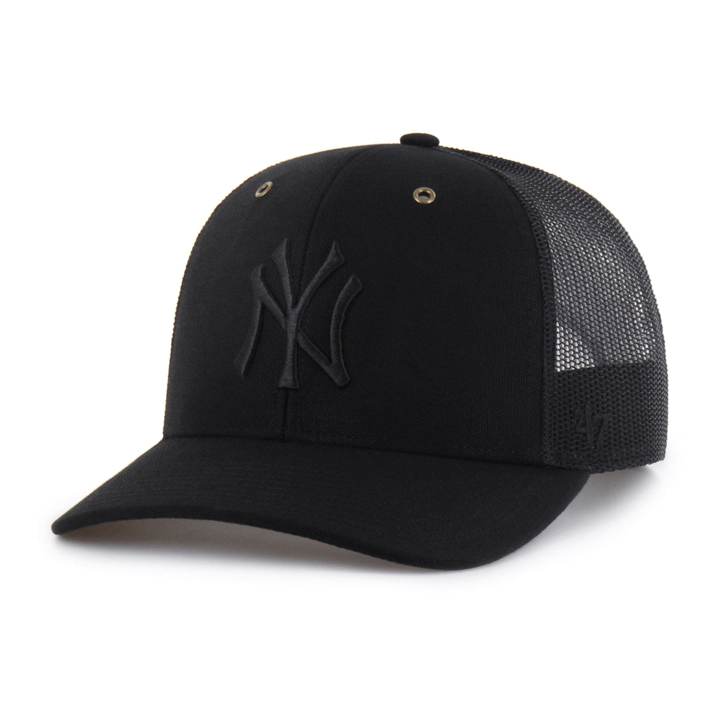 47×Carhartt★ニューヨークヤンキース ブラック TRUCKER NEW YORK YANKEES CARHARTT '47 TRUCKER