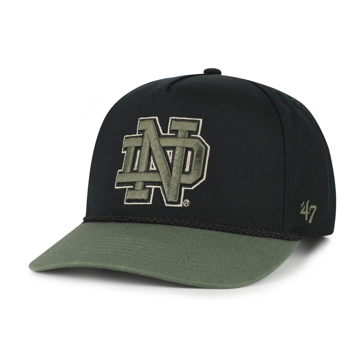 NOTRE DAME FIGHTIN IRISH KHAKI ACCENTS '47 HITCH
