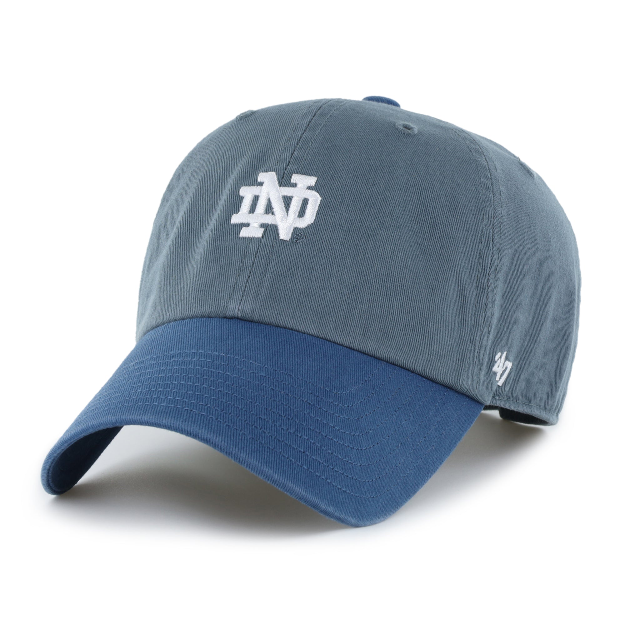 NOTRE DAME FIGHTING IRISH BASE RUNNER SCRIPT TWO TONE '47 CLEAN UP