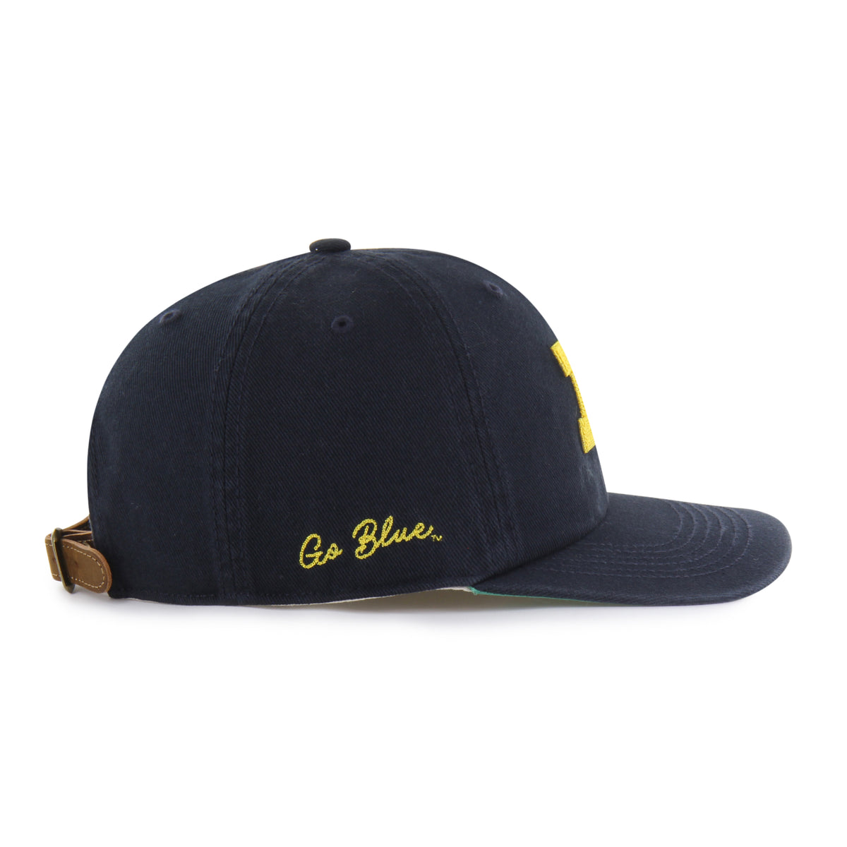 MICHIGAN WOLVERINES CHAIN SIDE STITCH '47 CLEAN UP FLAT BRIM