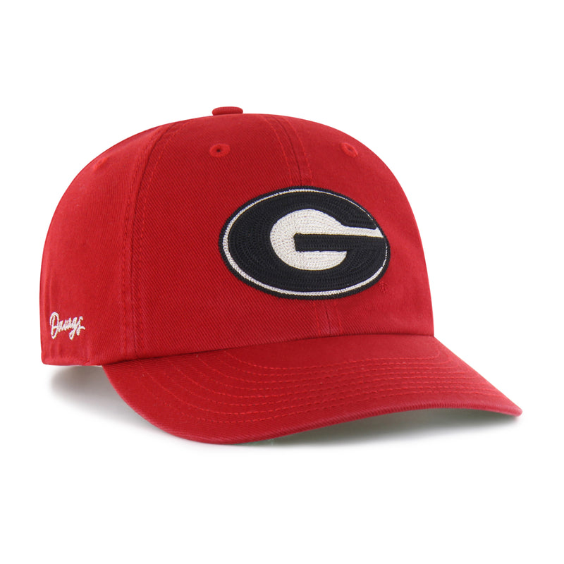 GEORGIA BULLDOGS CHAIN SIDE STITCH '47 CLEAN UP ROUND VISOR