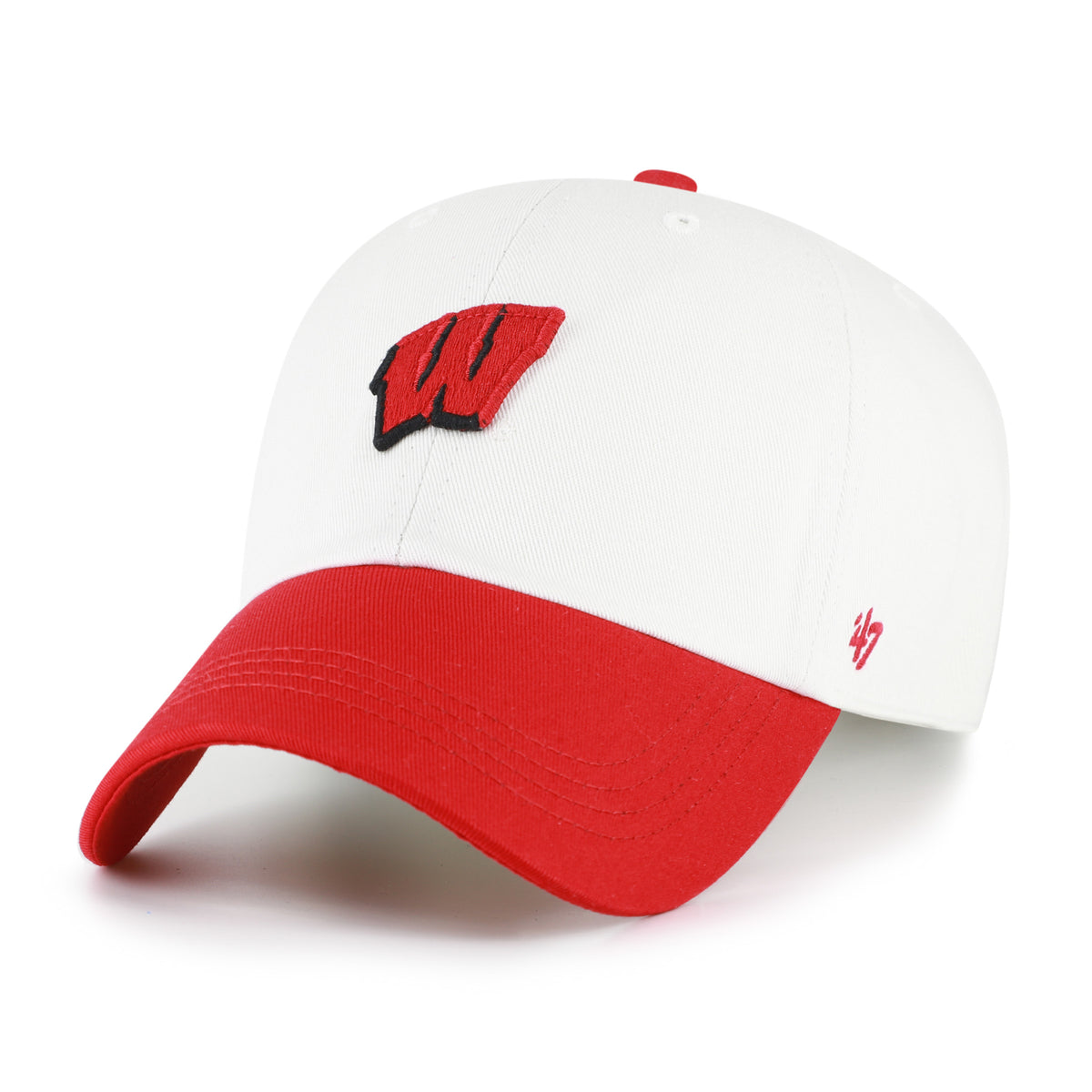 WISCONSIN BADGERS CONTEMPORARY BASICS TWO TONE '47 CLEAN UP