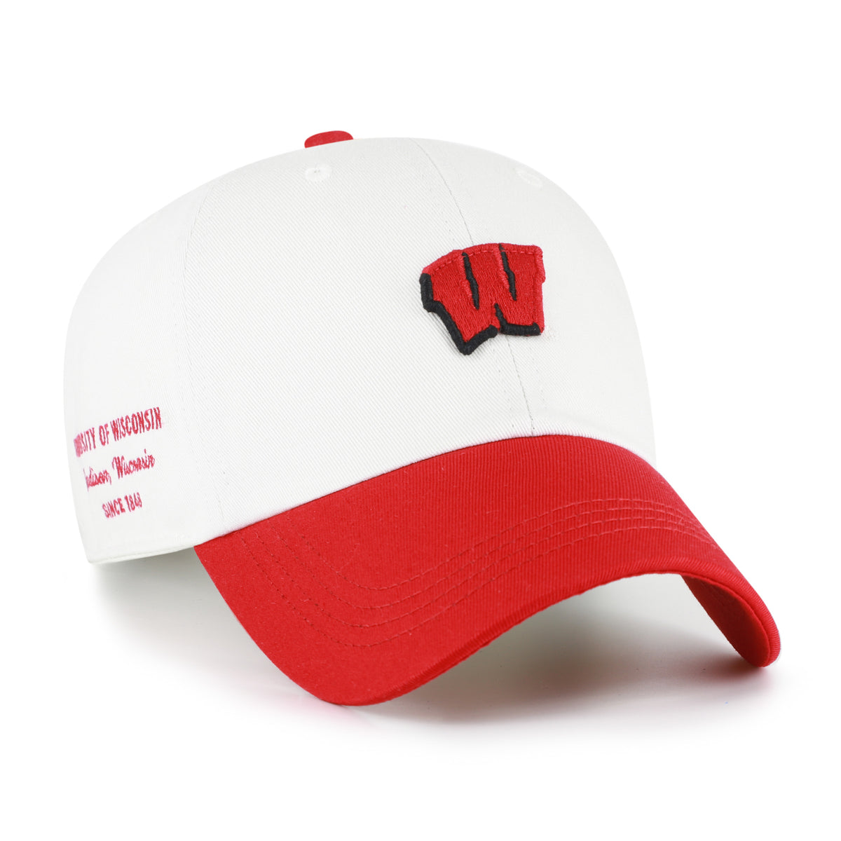 WISCONSIN BADGERS CONTEMPORARY BASICS TWO TONE '47 CLEAN UP