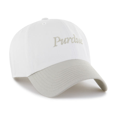 PURDUE BOILERMAKERS FOUNDATION SCRIPT TWO TONE '47 CLEAN UP
