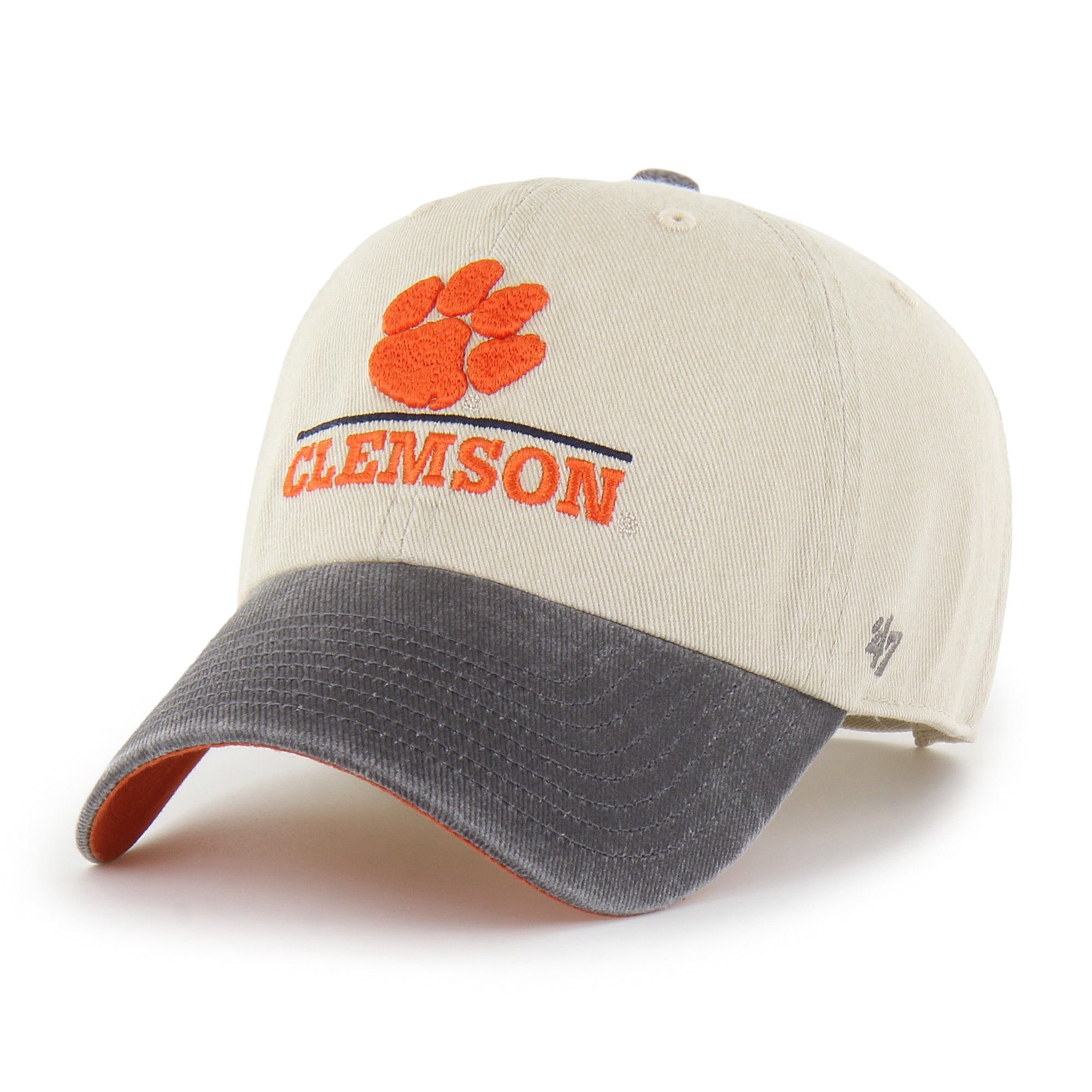 Clemson Tigers Logo Line Two Tone '47 Clean Up