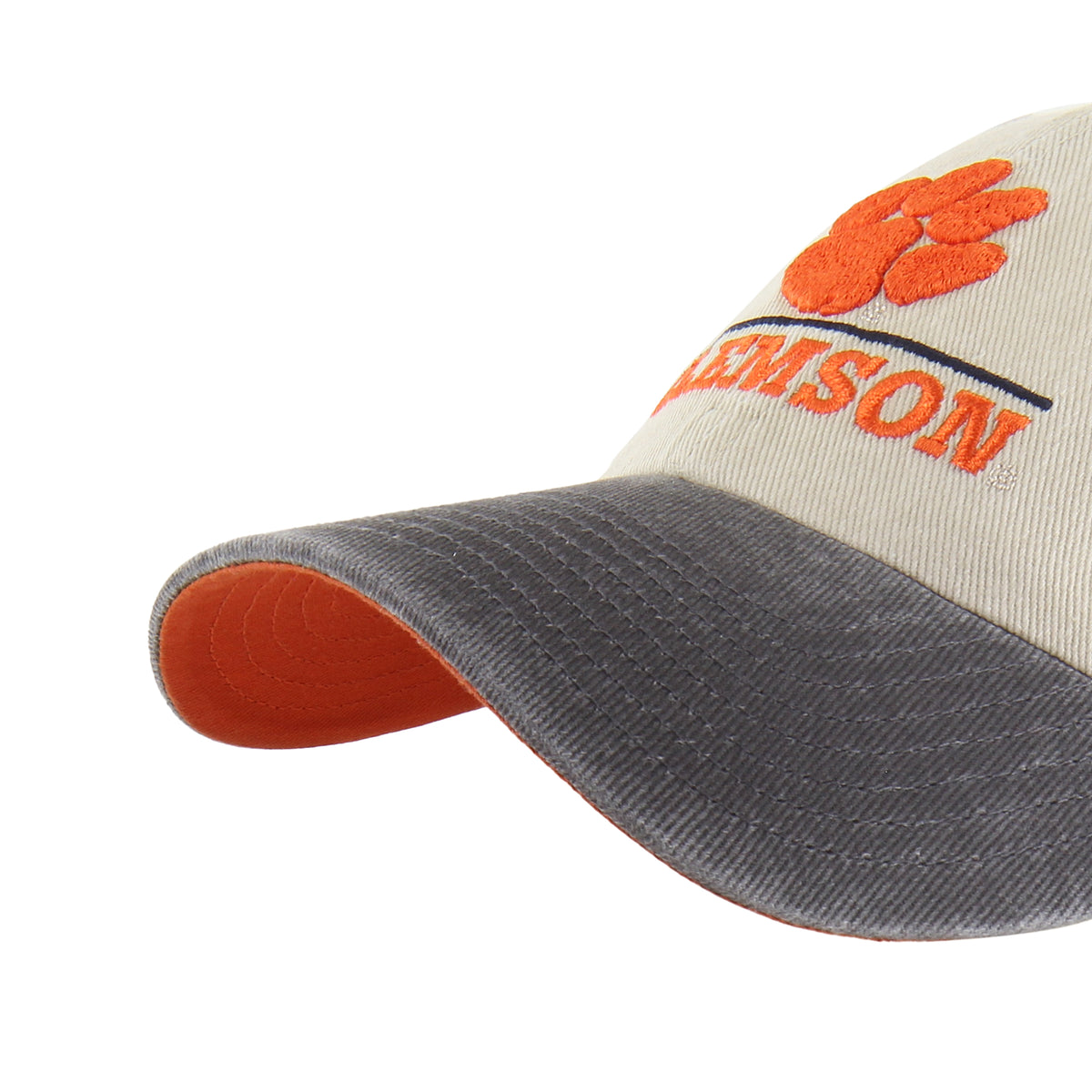 Clemson Tigers Logo Line Two Tone '47 Clean Up