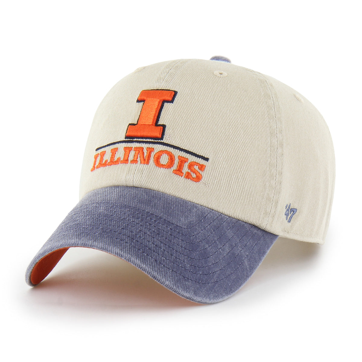 Illinois Fighting Illini Logo Line Two Tone '47 Clean Up