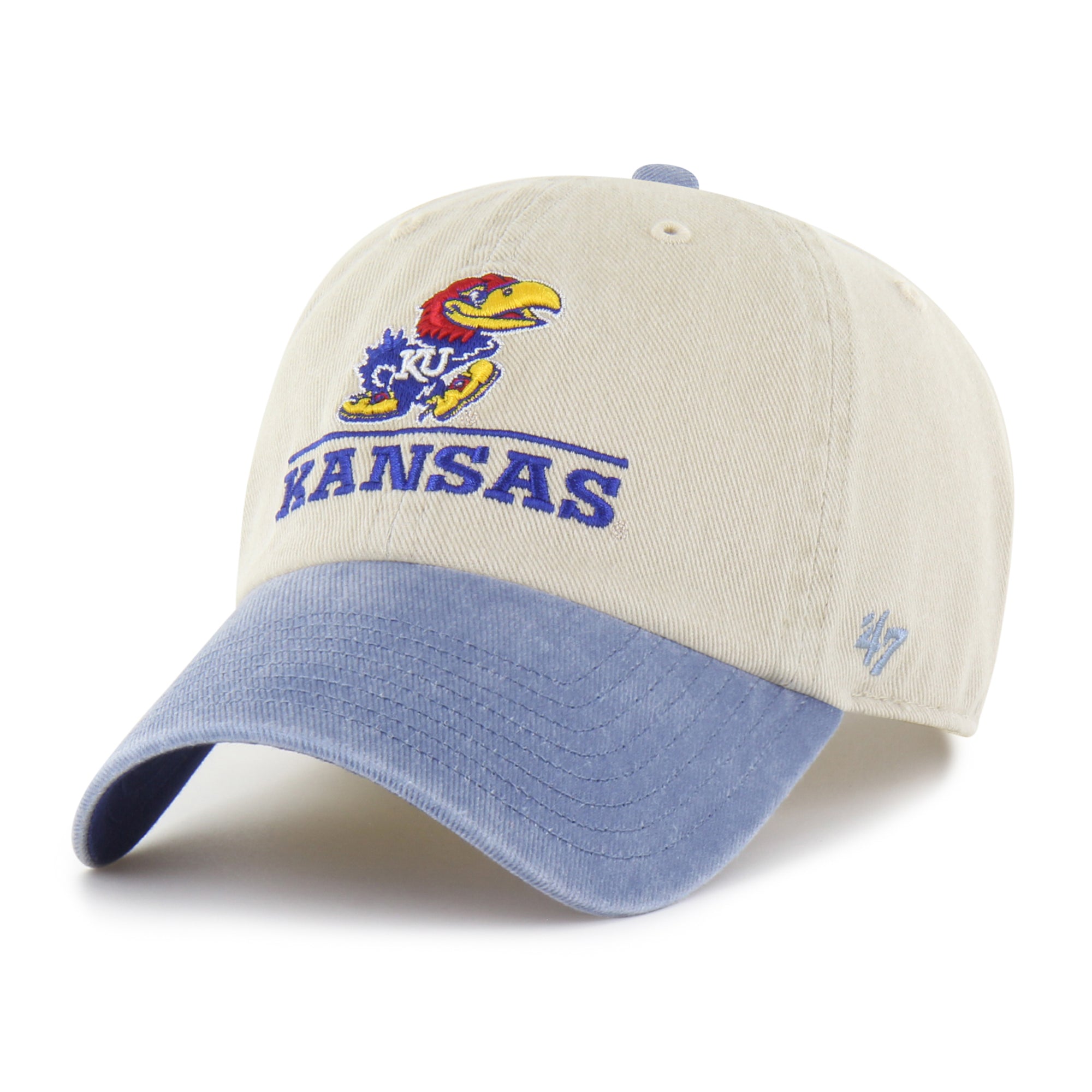 Kansas Jayhawks Logo Line Two Tone '47 Clean Up
