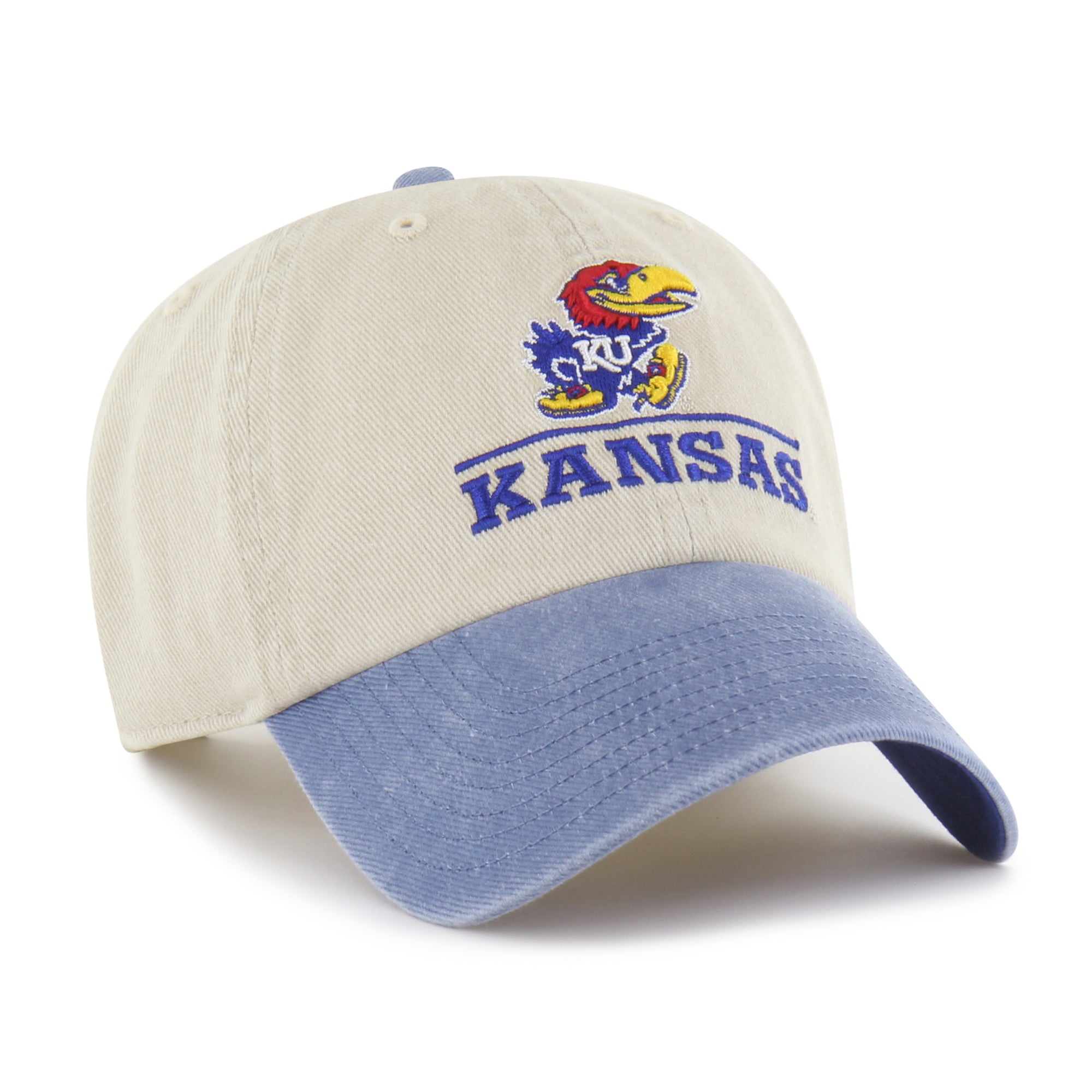 Kansas Jayhawks Logo Line Two Tone '47 Clean Up