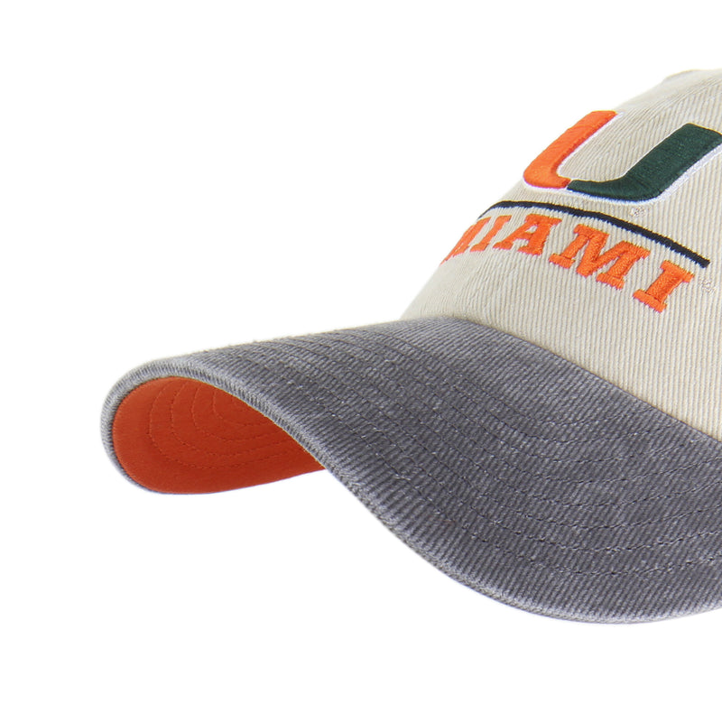 Miami Hurricanes Logo Line Two Tone '47 Clean Up