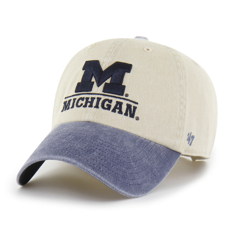 Michigan Wolverines Logo Line Two Tone '47 Clean Up