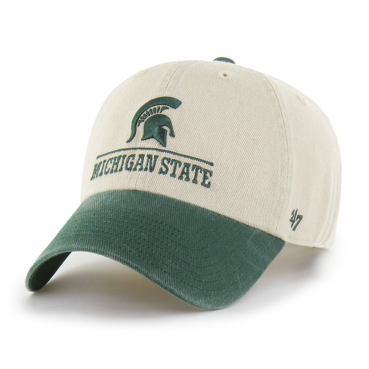 Michigan State Spartans Logo Line Two Tone '47 Clean Up