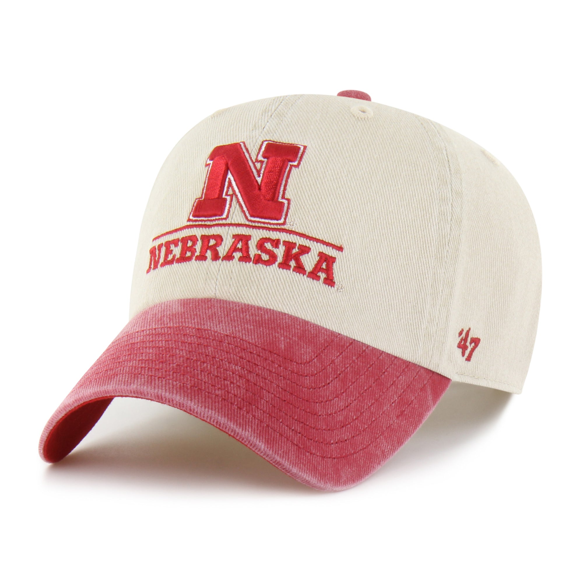 Nebraska Cornhuskers Logo Line Two Tone '47 Clean Up