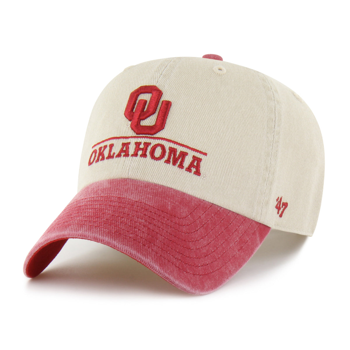 Oklahoma Sooners Logo Line Two Tone '47 Clean Up