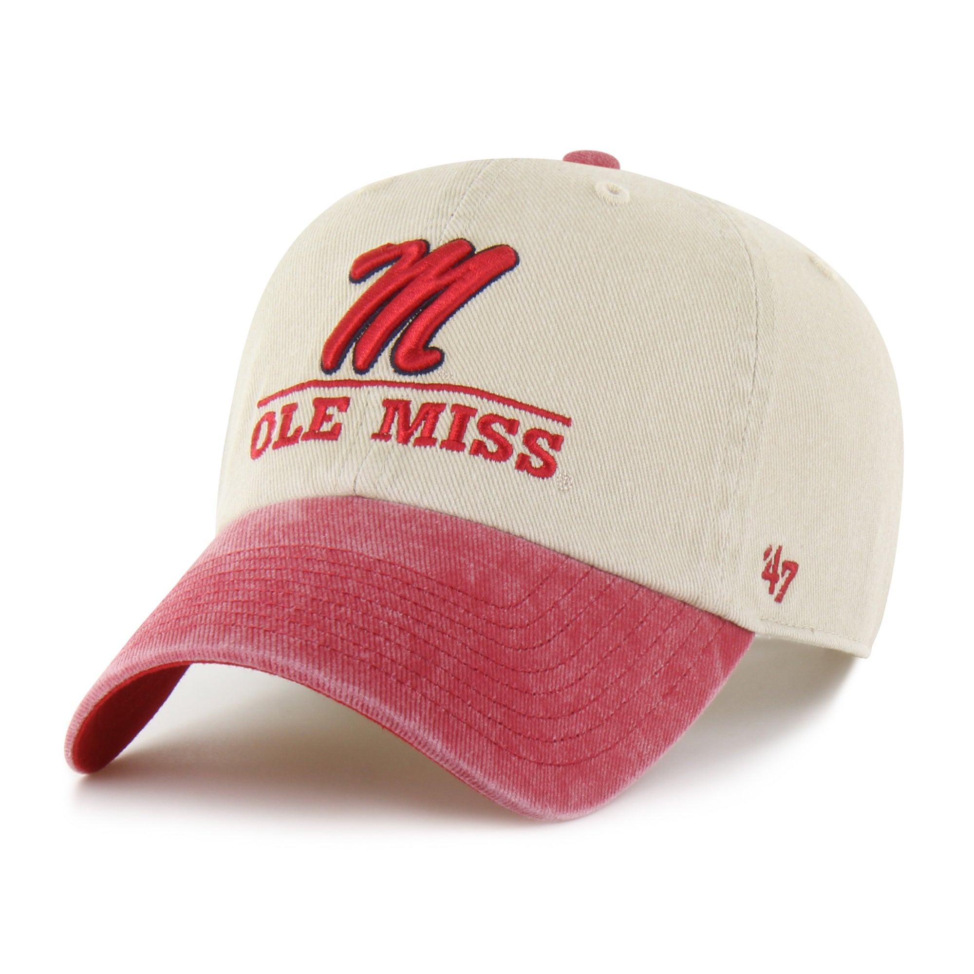 Mississippi Rebels Logo Line Two Tone '47 Clean Up