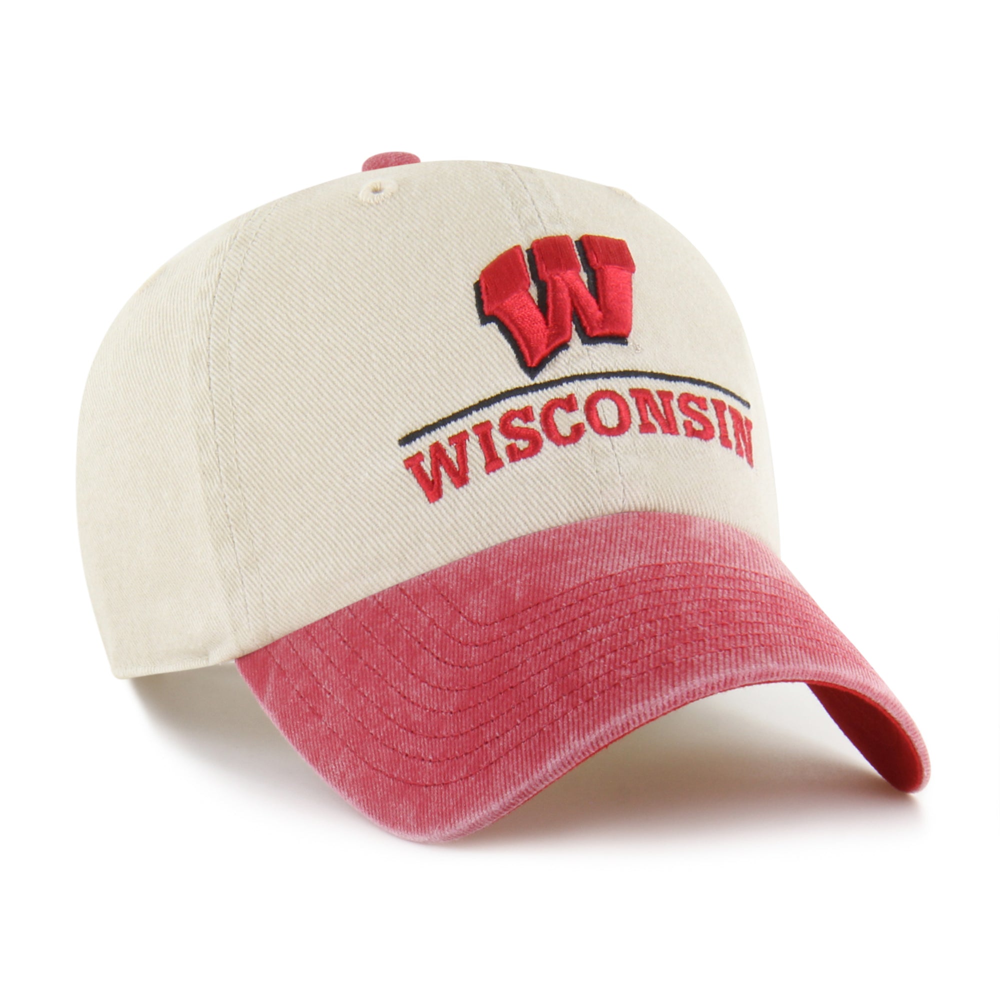 Wisconsin Badgers Logo Line Two Tone '47 Clean Up