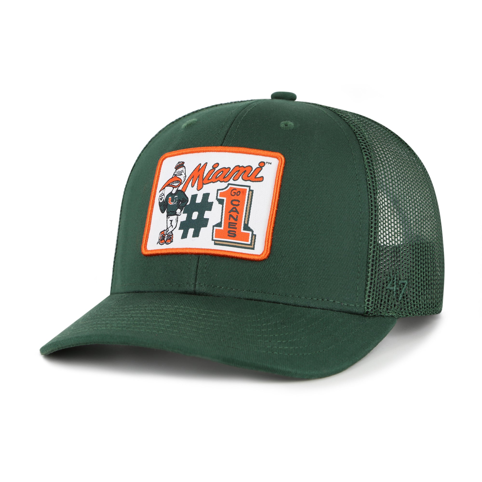 MIAMI HURRICANES MASCOT MANIA '47 TRUCKER