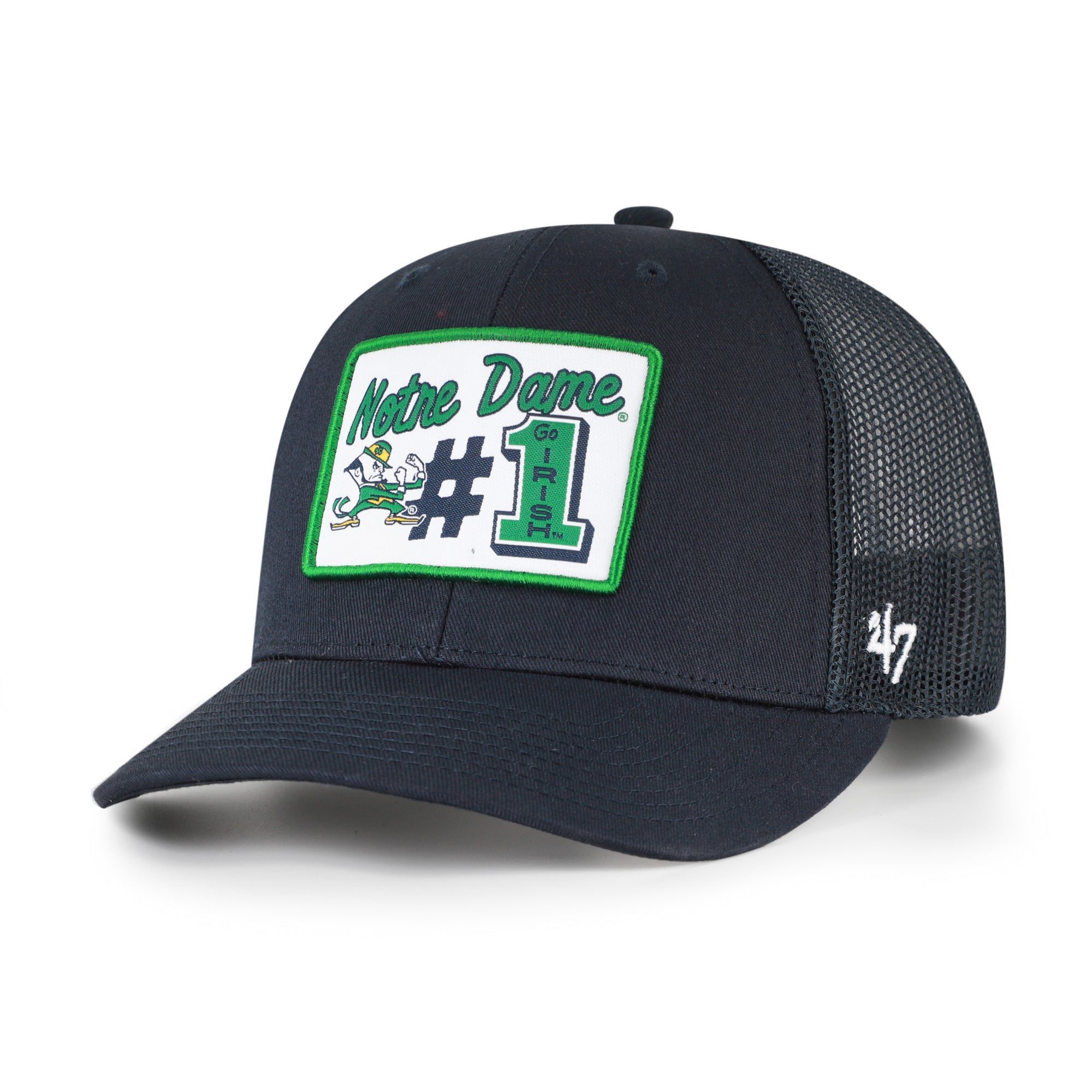 NOTRE DAME FIGHTING IRISH MASCOT MANIA '47 TRUCKER