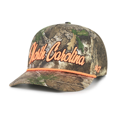 NORTH CAROLINA TAR HEELS UNC OVERHAND SCRIPT REALTREE '47 HITCH