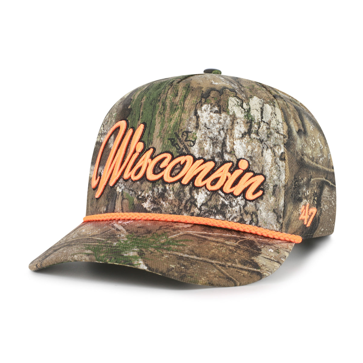 WISCONSIN BADGERS OVERHAND SCRIPT REALTREE '47 HITCH