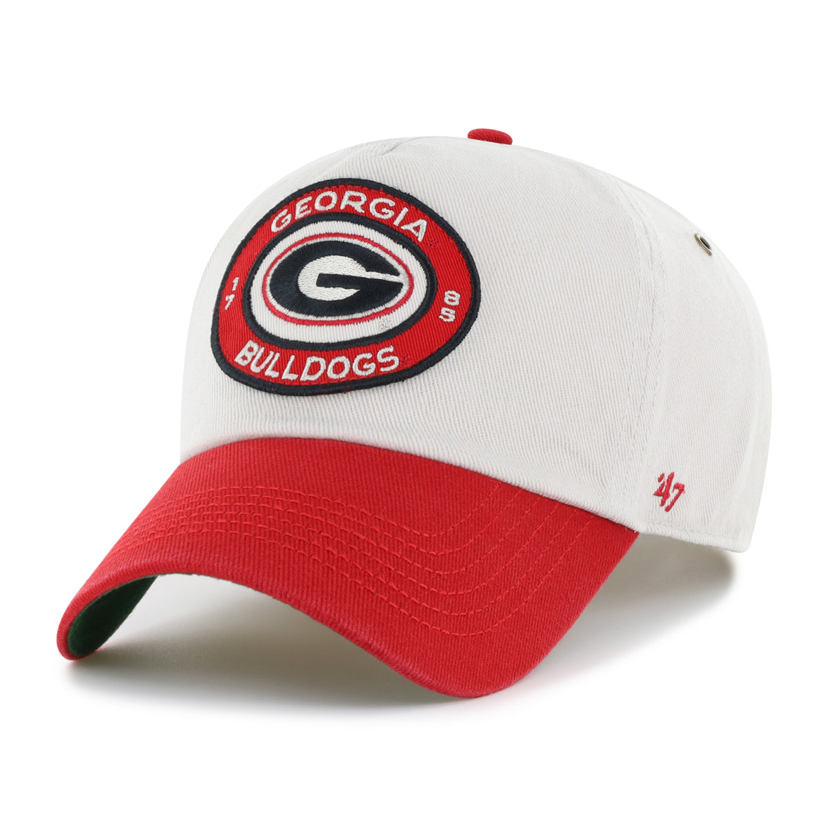 GEORGIA BULLDOGS OVAL STACK '47 CLEAN UP PINCH FRONT