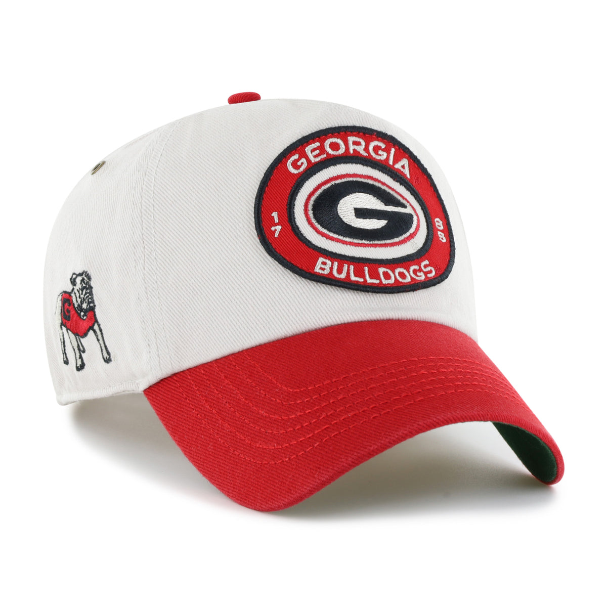 GEORGIA BULLDOGS OVAL STACK '47 CLEAN UP PINCH FRONT