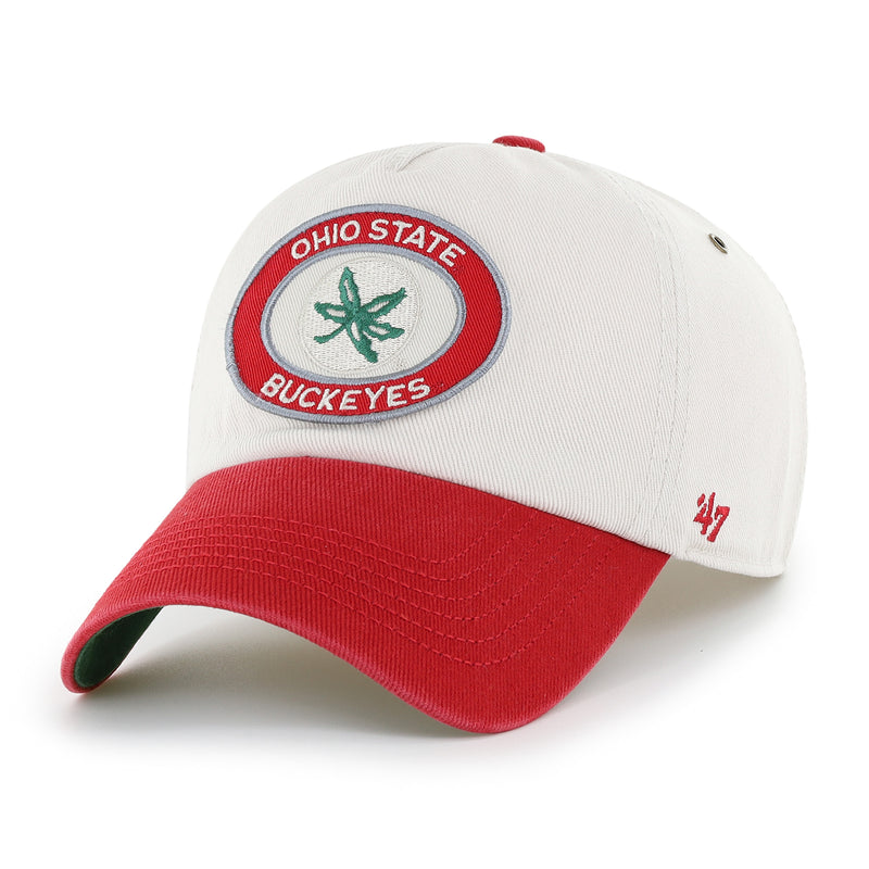 OHIO STATE BUCKEYES OVAL STACK '47 CLEAN UP PINCH FRONT