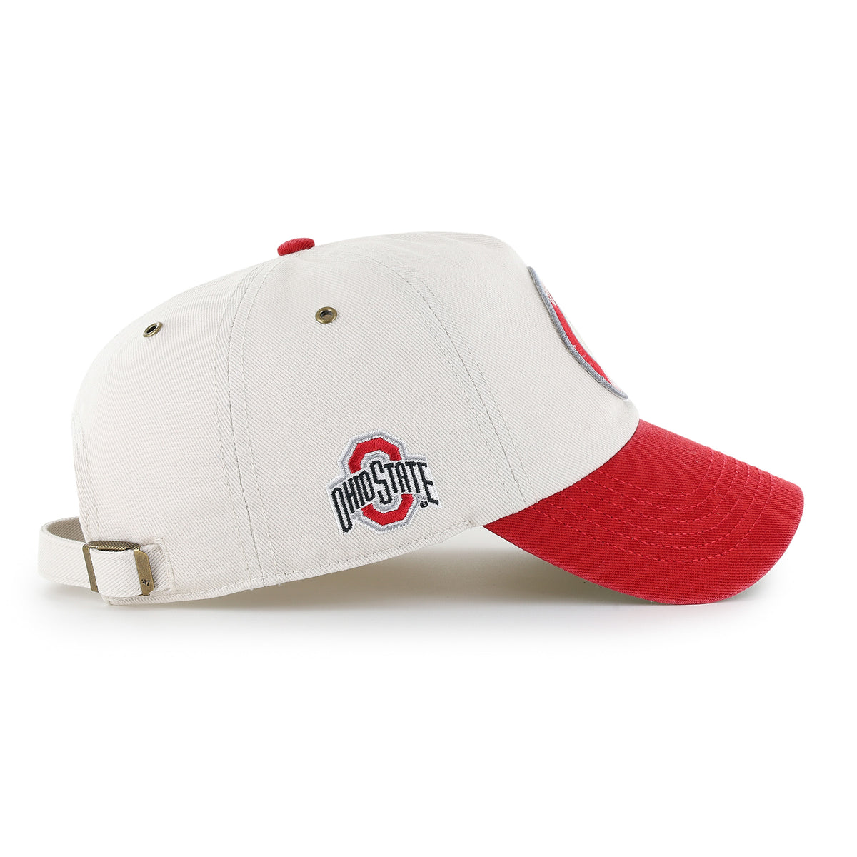 OHIO STATE BUCKEYES OVAL STACK '47 CLEAN UP PINCH FRONT
