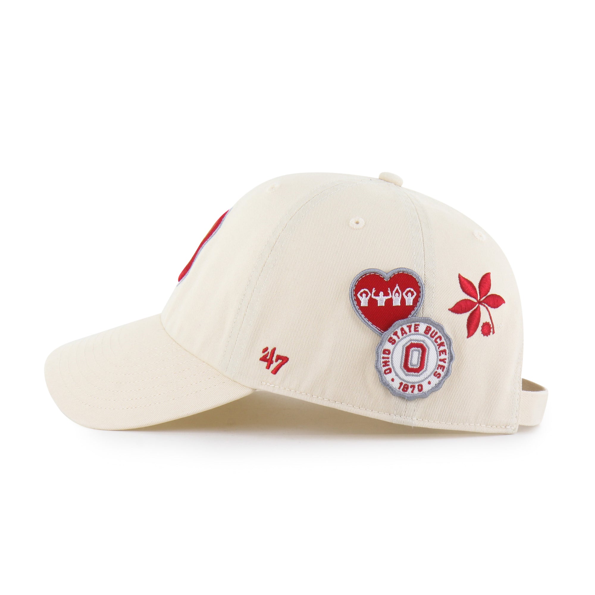 OHIO STATE BUCKEYES BADGES '47 CLEAN UP