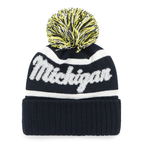 MICHIGAN WOLVERINES SPIRITED '47 CUFF KNIT WOMENS