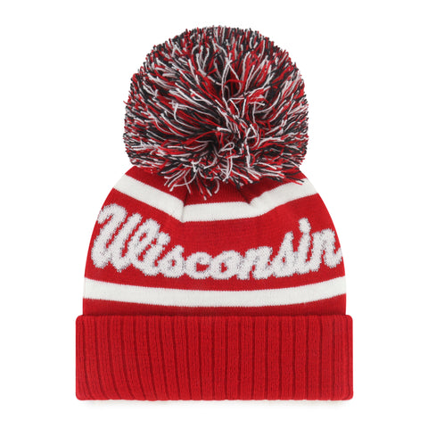 WISCONSIN BADGERS SPIRITED '47 CUFF KNIT WOMENS