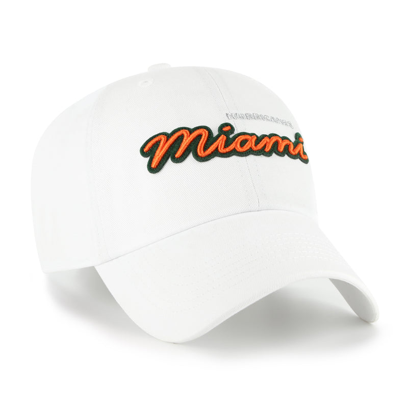 Miami Hurricanes Trendy Script '47 Clean Up