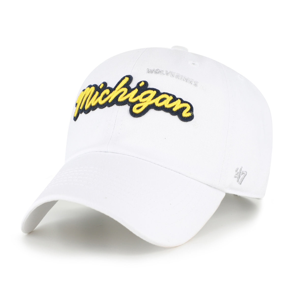 Michigan Wolverines Trendy Script '47 Clean Up