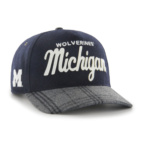 MICHIGAN WOLVERINES WINDOWPANE PLAID '47 HITCH RF RELAXED FIT