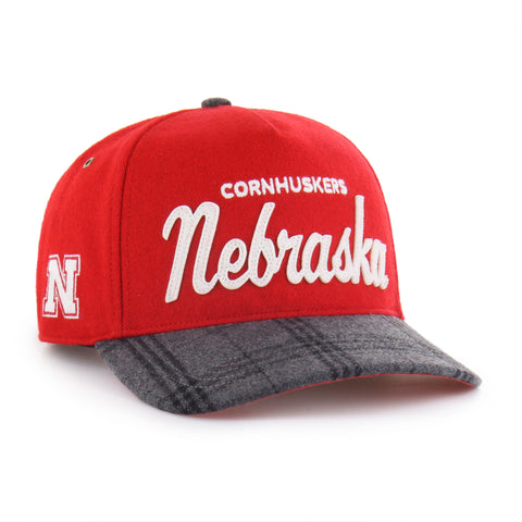 NEBRASKA CORNHUSKERS WINDOWPANE PLAID '47 HITCH RF RELAXED FIT