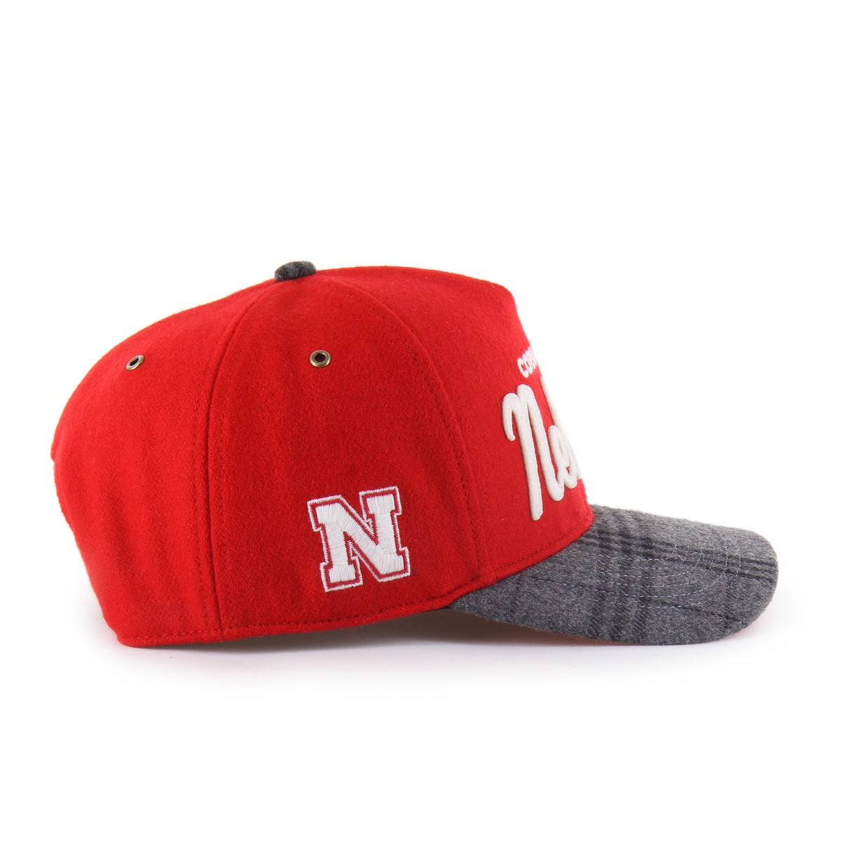 NEBRASKA CORNHUSKERS WINDOWPANE PLAID '47 HITCH RF RELAXED FIT