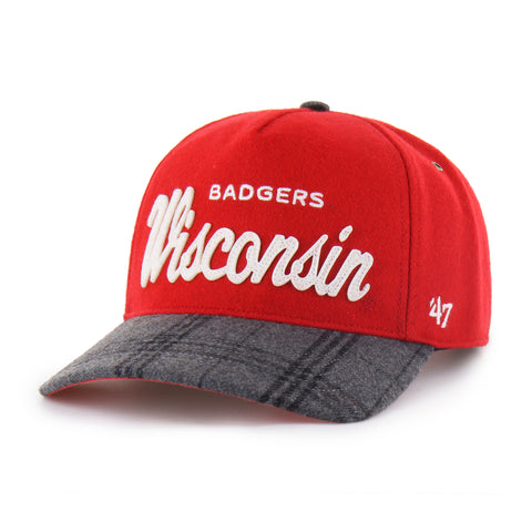 WISCONSIN BADGERS WINDOWPANE PLAID '47 HITCH RF RELAXED FIT