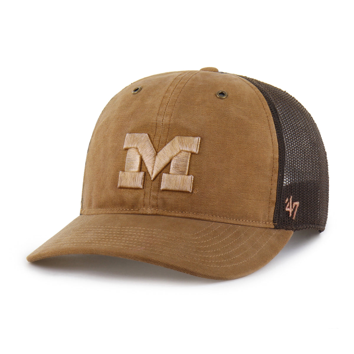 MICHIGAN WOLVERINES CARHARTT DYED '47 TRUCKER RF RELAXED FIT
